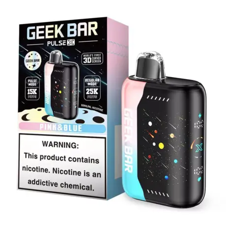 Pink & Blue Geek Bar Pulse Disposable Vape