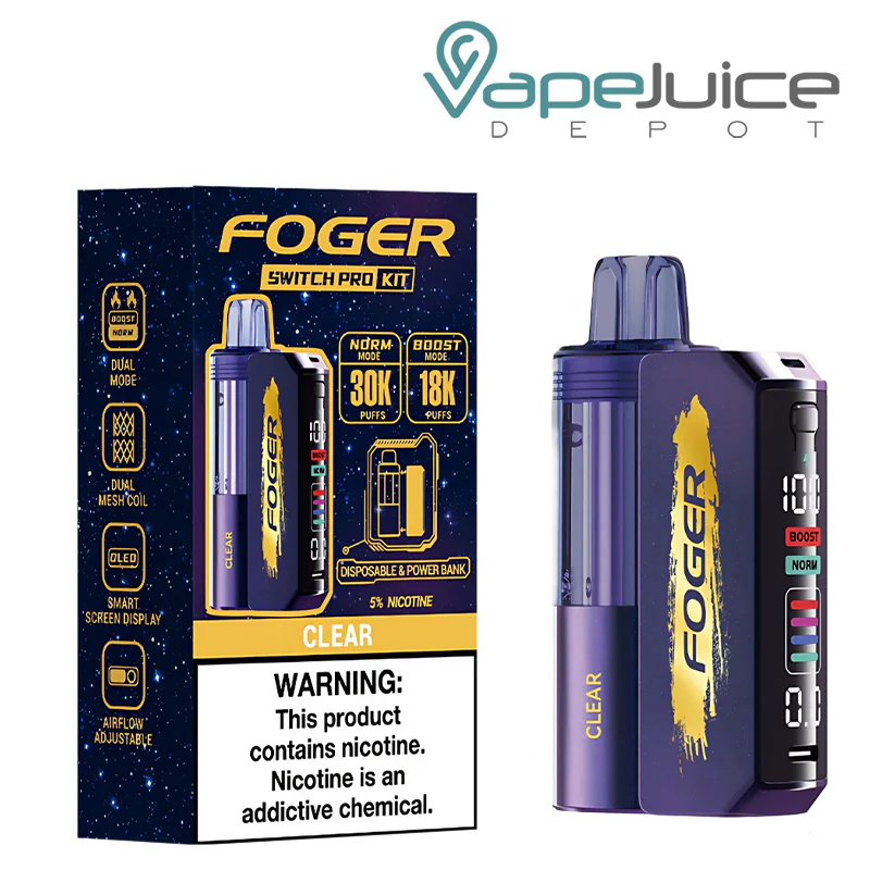 Foger Switch Pro 30K Clear Disposable Vape Kit